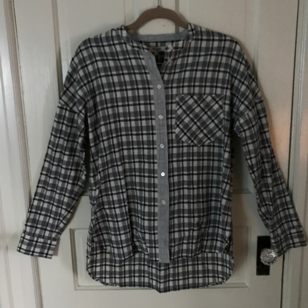 MADEWELL Plaid Blouse, New w/ Tags
