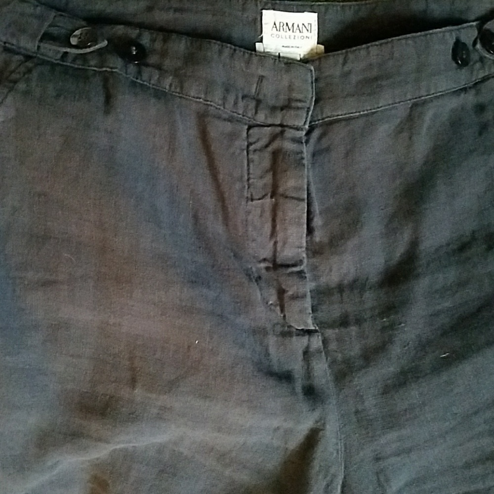 Linen Armani collezioni pants