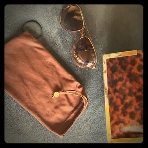 Tory Burch Ty9009 791/84 Transparent Aviator /case