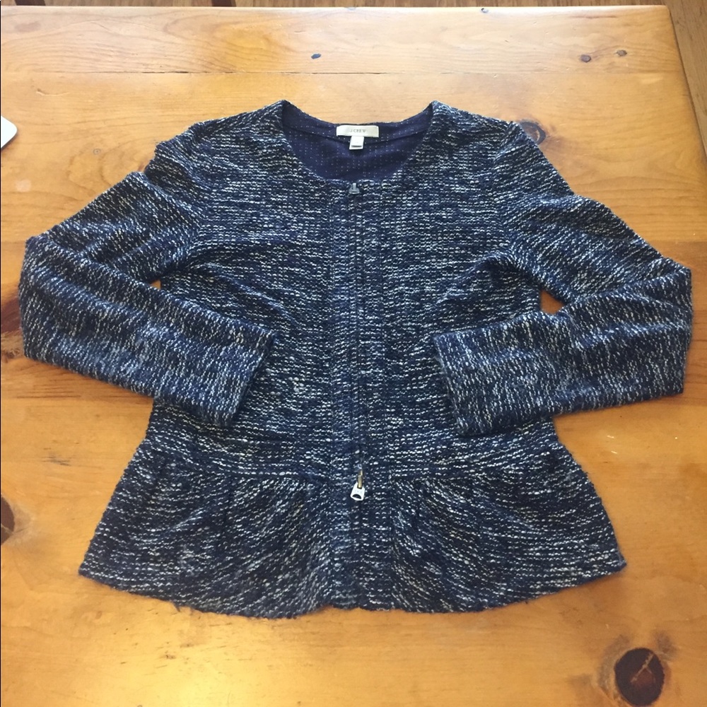 J Crew tweed sweater