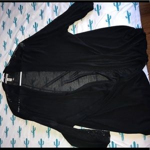 Black cardigan