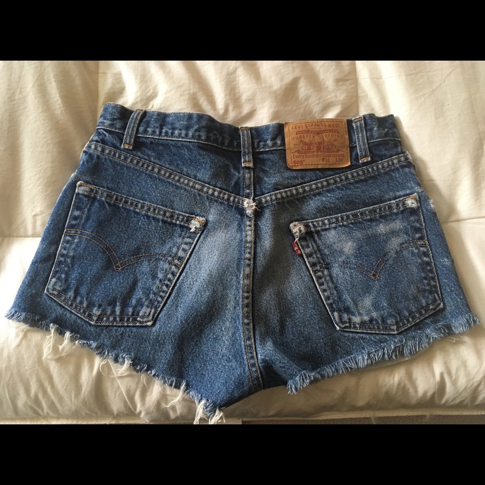 High Waisted Levi's Denim Cut off shorts