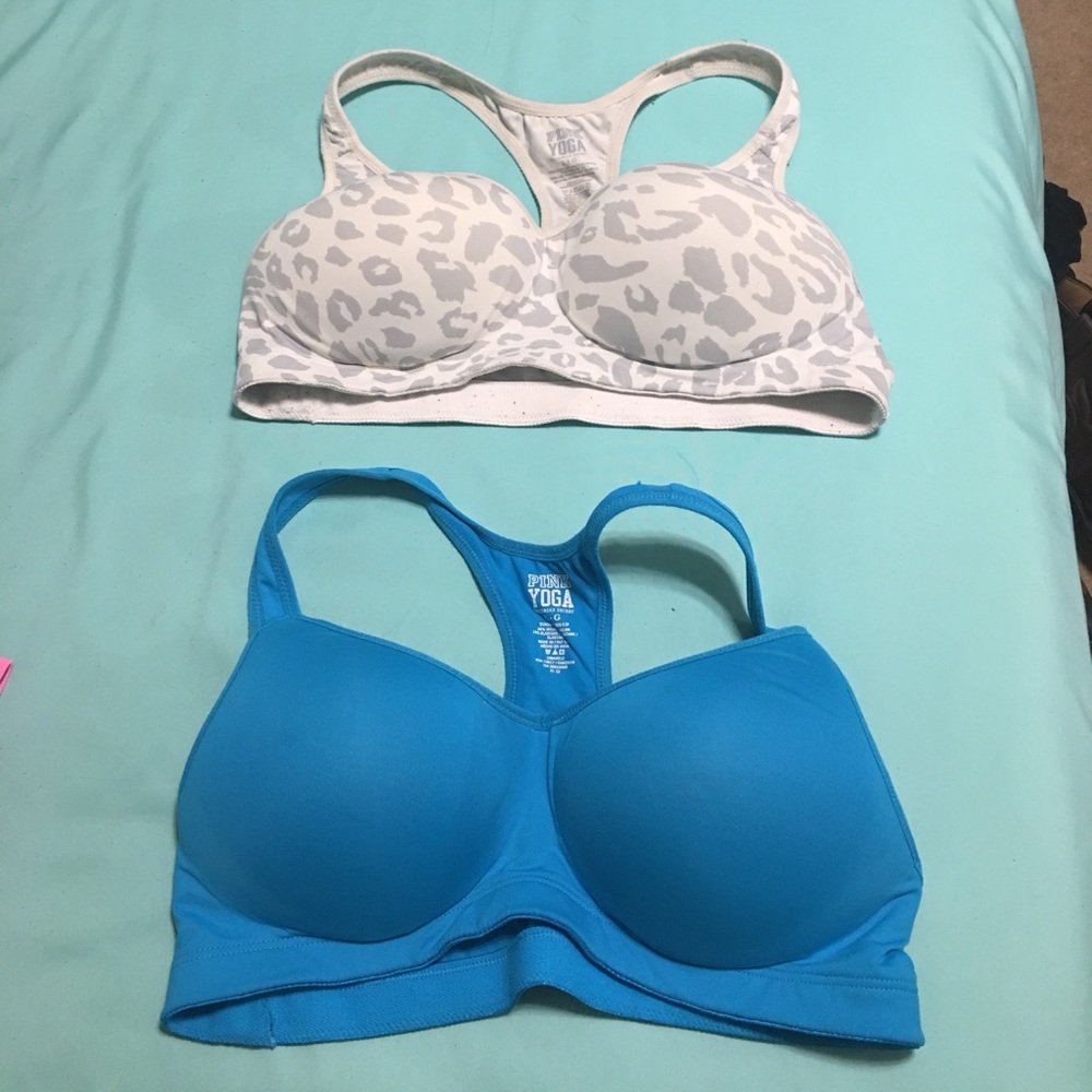 PINK yoga sports bras