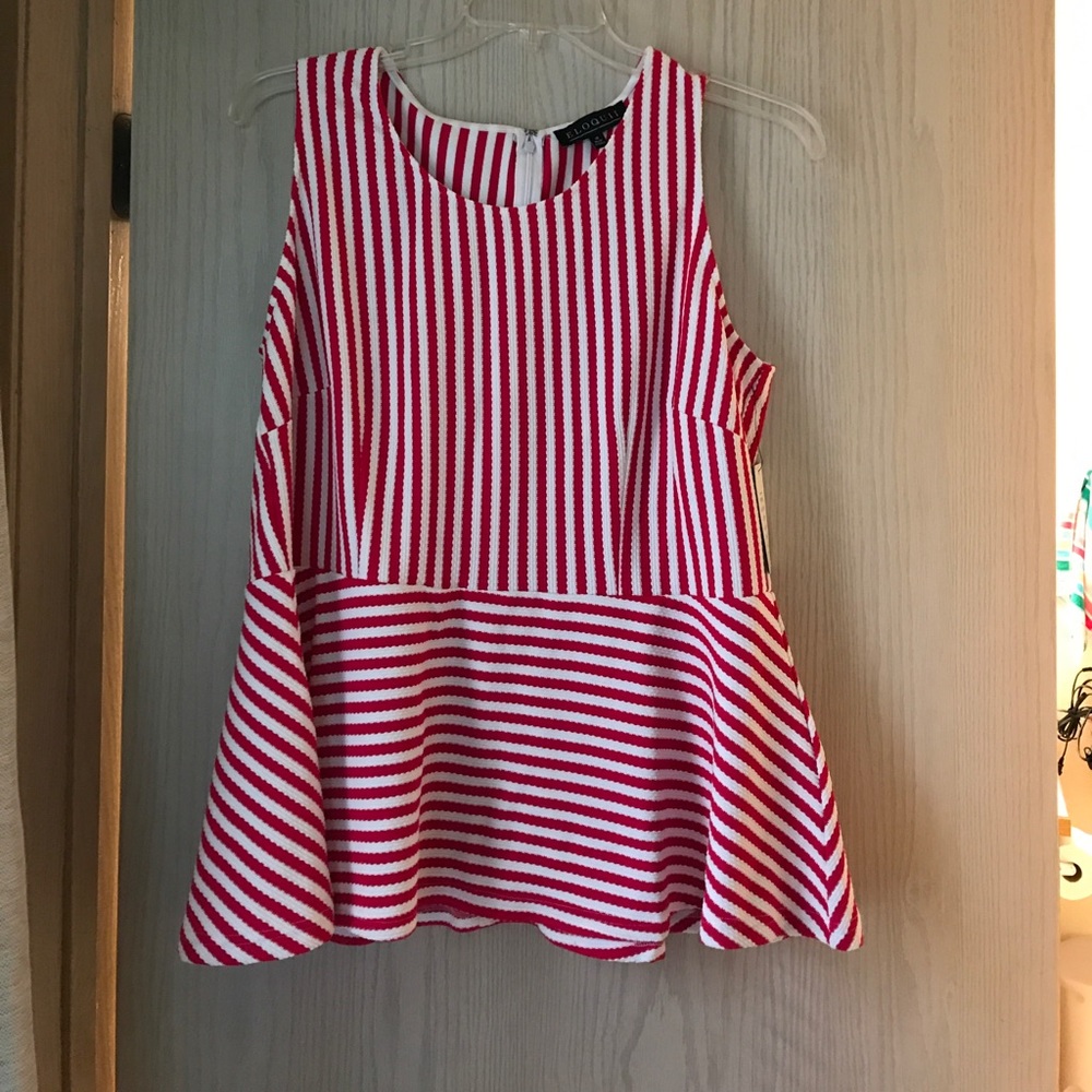 Brand new Eloquii peplum top.