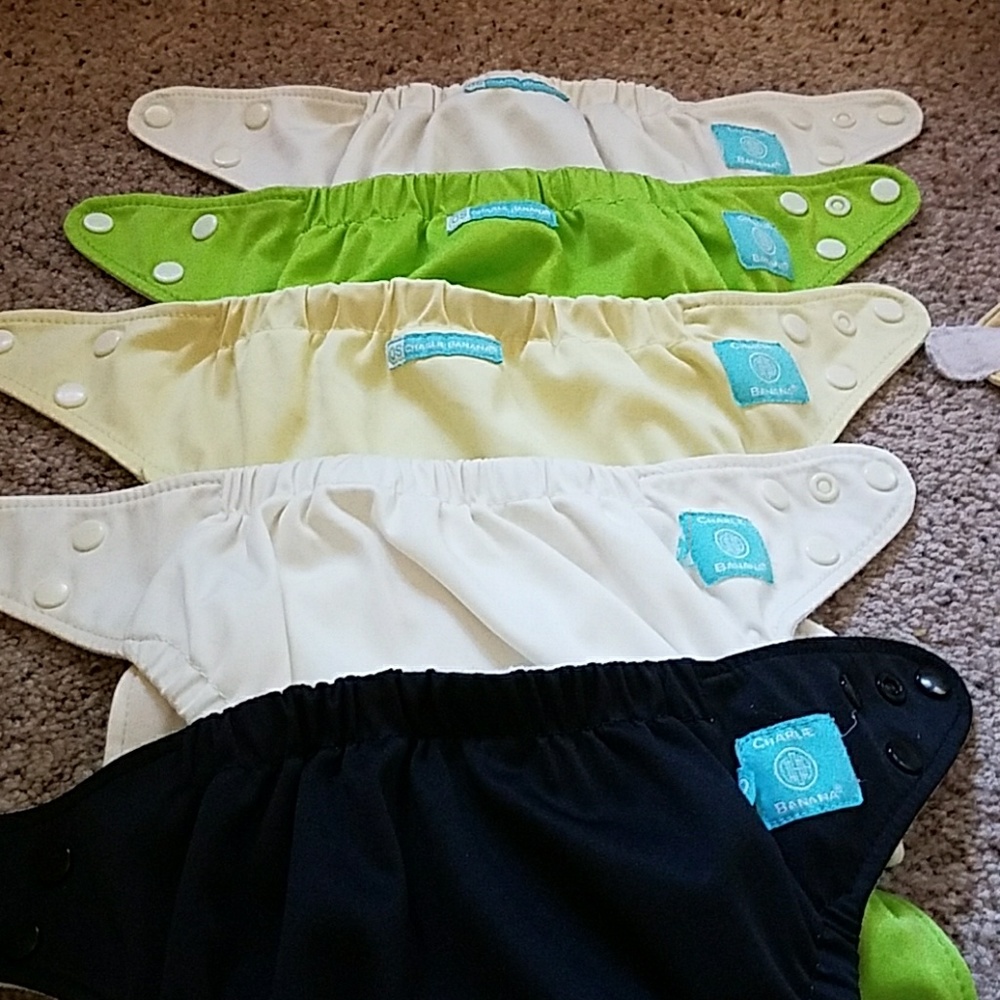 Charlie banana diapers with 9 Charlie banana inser
