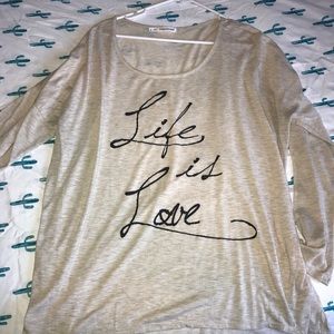 Creamy/tan long sleeve shirt