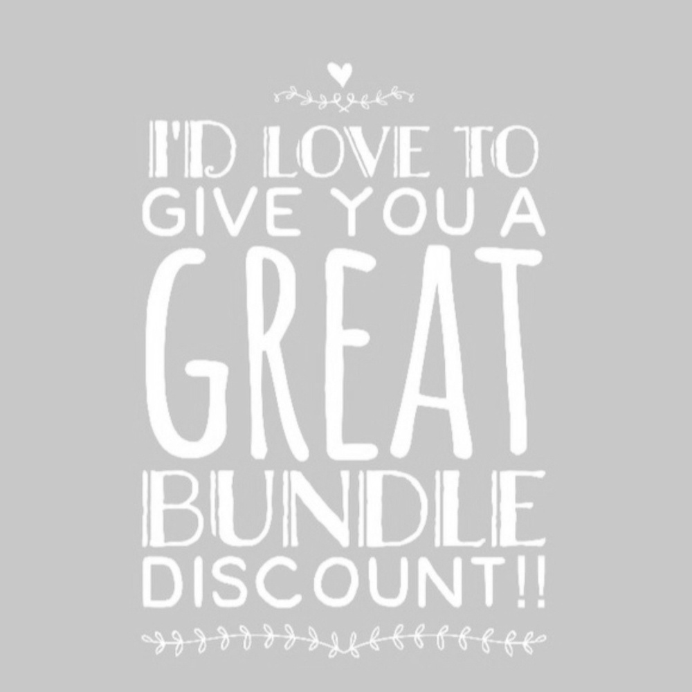 Bundle for a discount!  I'm happy to sell!