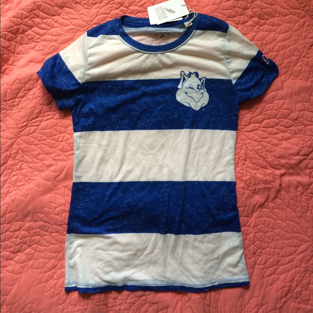 NWT Saint Louis University striped Billikens tee