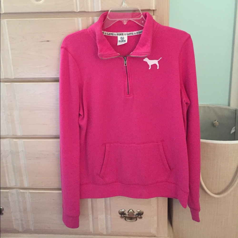 VS Pink Half Zip Jacket
