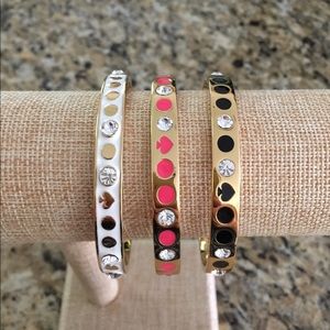 3 Kate Spade Gold Bracelets