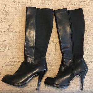 Elastic-back Knee Boots