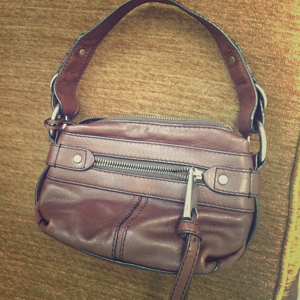 Fóssil purse real leather:)
