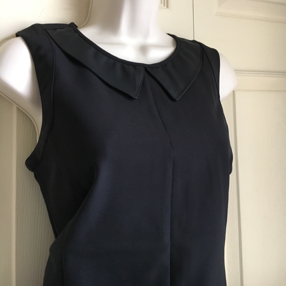 NWOT Harve Benard Pleather Collared Zip Top S
