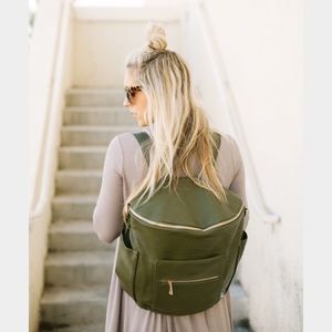 Fawn design convertible backpack diaper bag