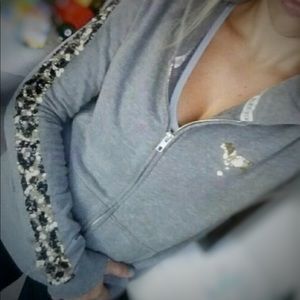 Victoria secret Pink bling zip hoodie