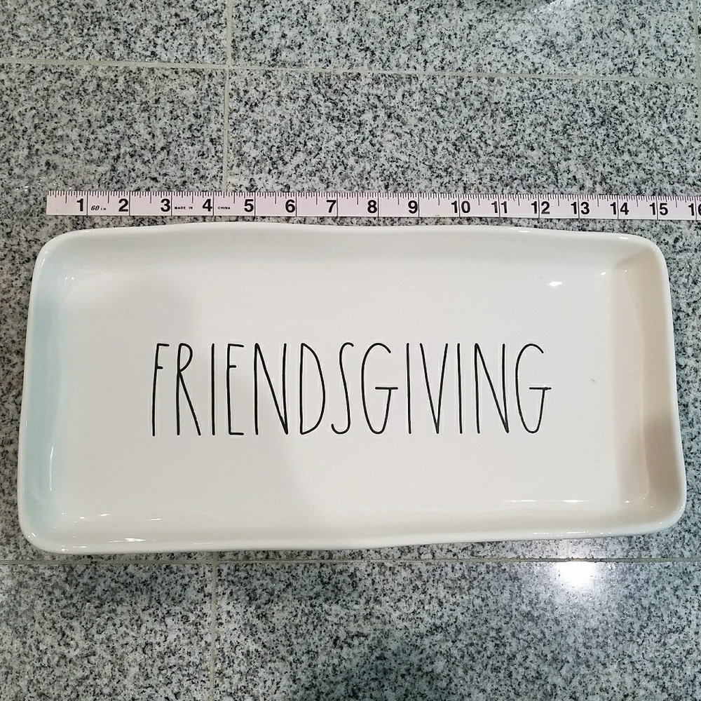 Rae Dunn " Friendsgiving " Large plate