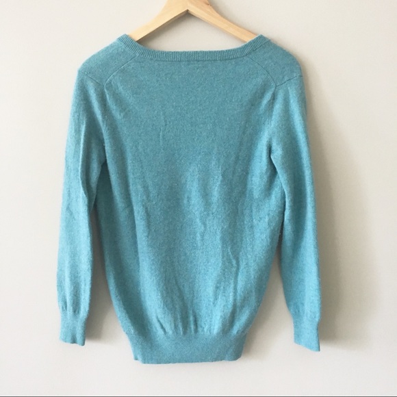 Madewell Wallace Deep V Neck Cashmere Sweater - Picture 3 of 4