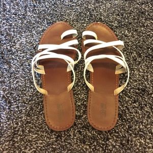 White sandals