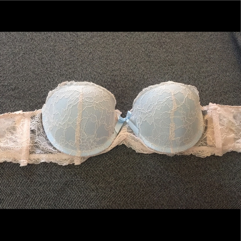 Sky blue push up bra!