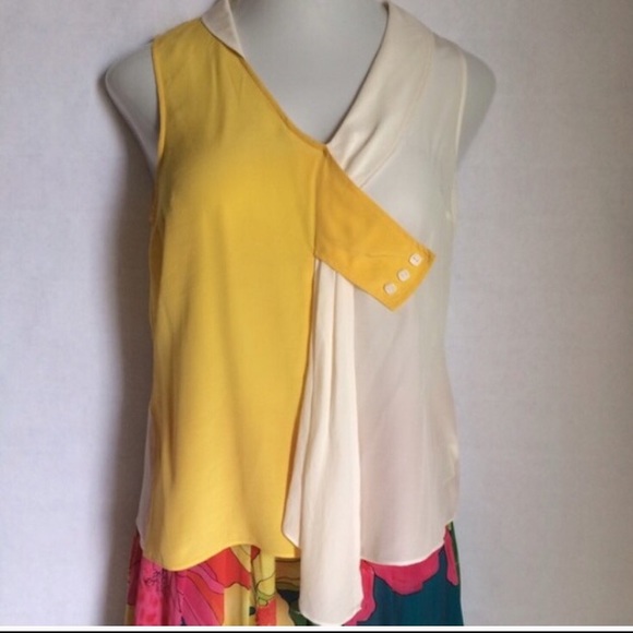 Anthropologie Drapey Dyad Top, Sz 6, Like New - Picture 1 of 5