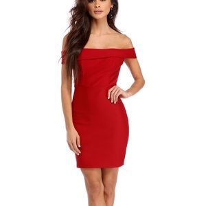 Red bandage dress