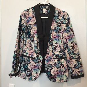 LC Lauren Conrad Floral Blazer