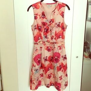 LOFT Pink Floral Sundress- Like New!