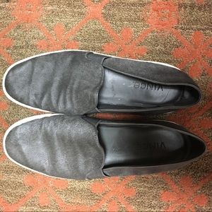 Vince grey slip on sneaker