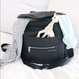 Fawn design convertible backpack diaper bag