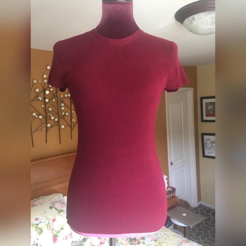 Vivienne Tam Red Knit Top - Small, NWT