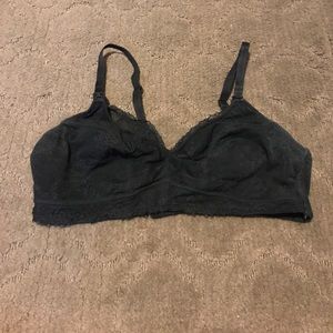 Lace nursing bra