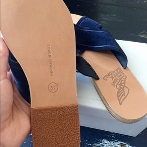 Ancient Greek Sandals, Thais, Crosta Blue size:37