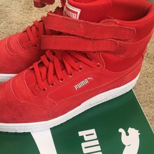Red High Top Pumas