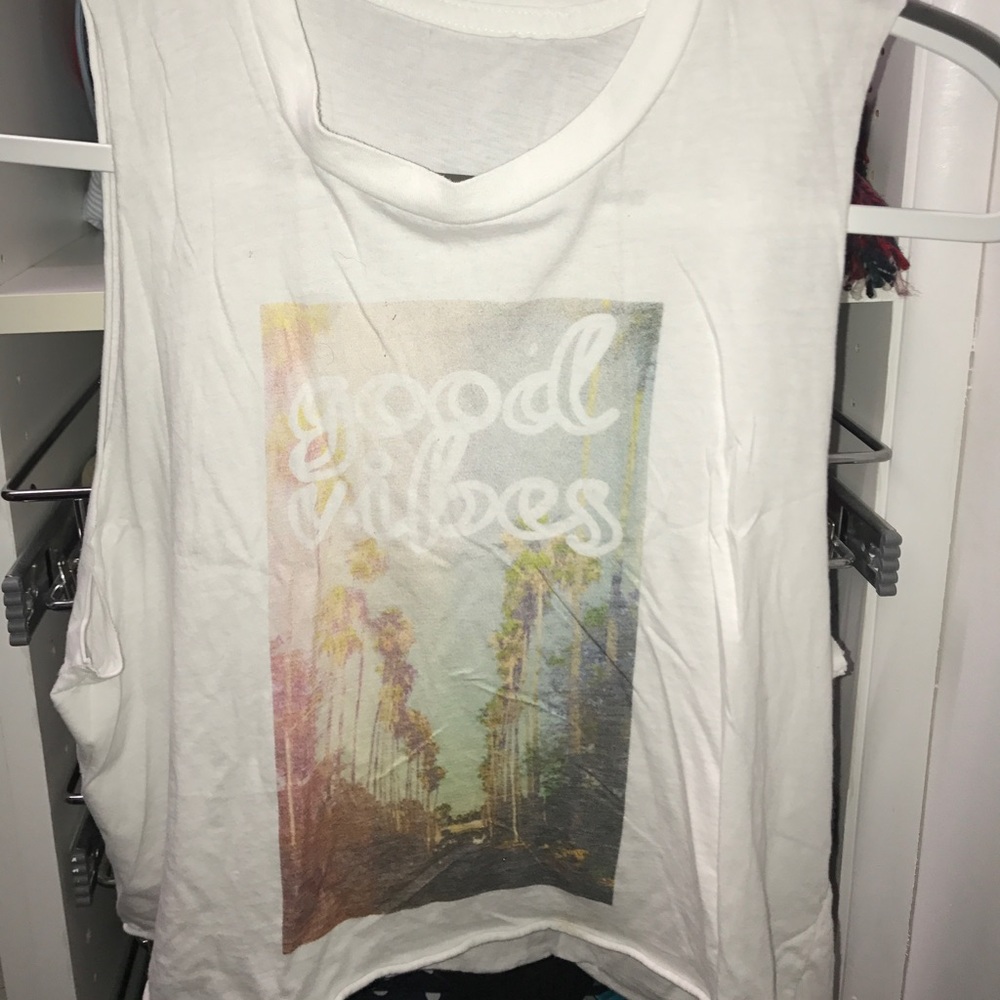 Brandy Melville Good Vibes Muscle Tank