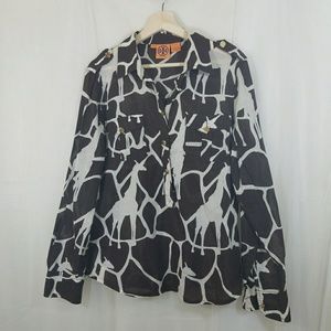 Tory Burch Giraffe print Blouse