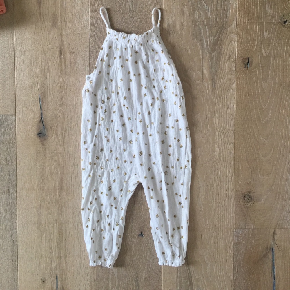 Zara Soft Gold Star Romper