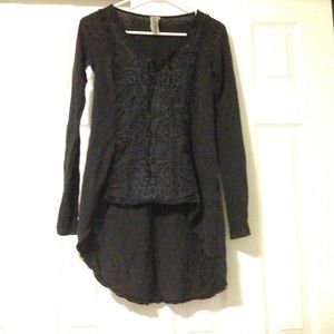 Free People XS Top ~dark elf style~ Black