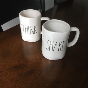 Rae Dunn think and share mugs