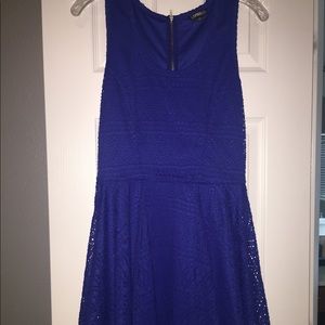 Blue A-line Dress