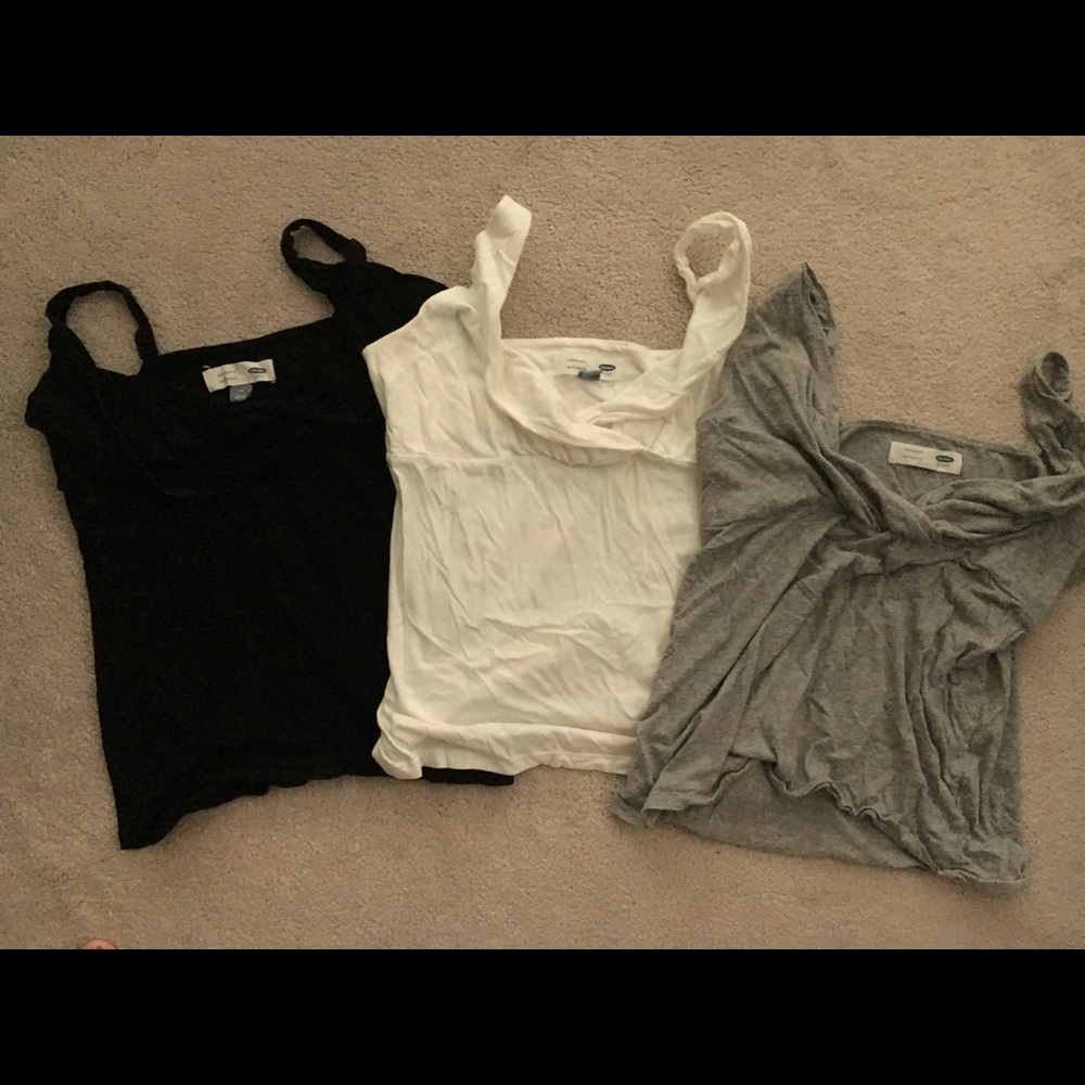 SOLD- 3 Old Navy Maternity Nursing Tanks - Size M