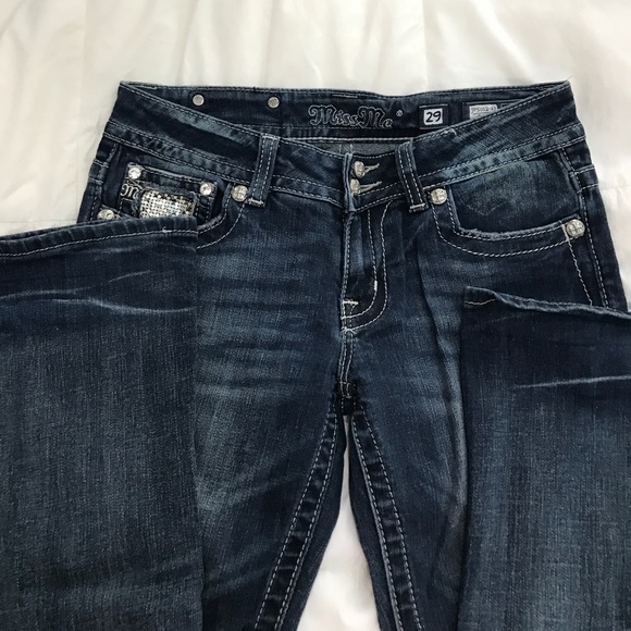 SOLD!! Miss Me Jeans 29x34! - Picture 2 of 4