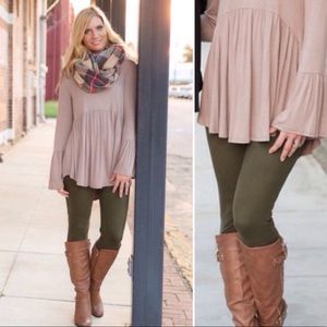  super soft olive green leggings 