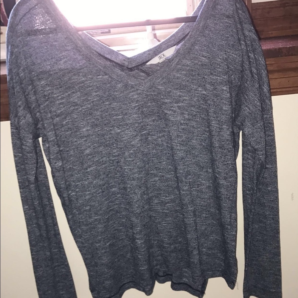 JACK by BB DAKOTA long sleeve slit shirt