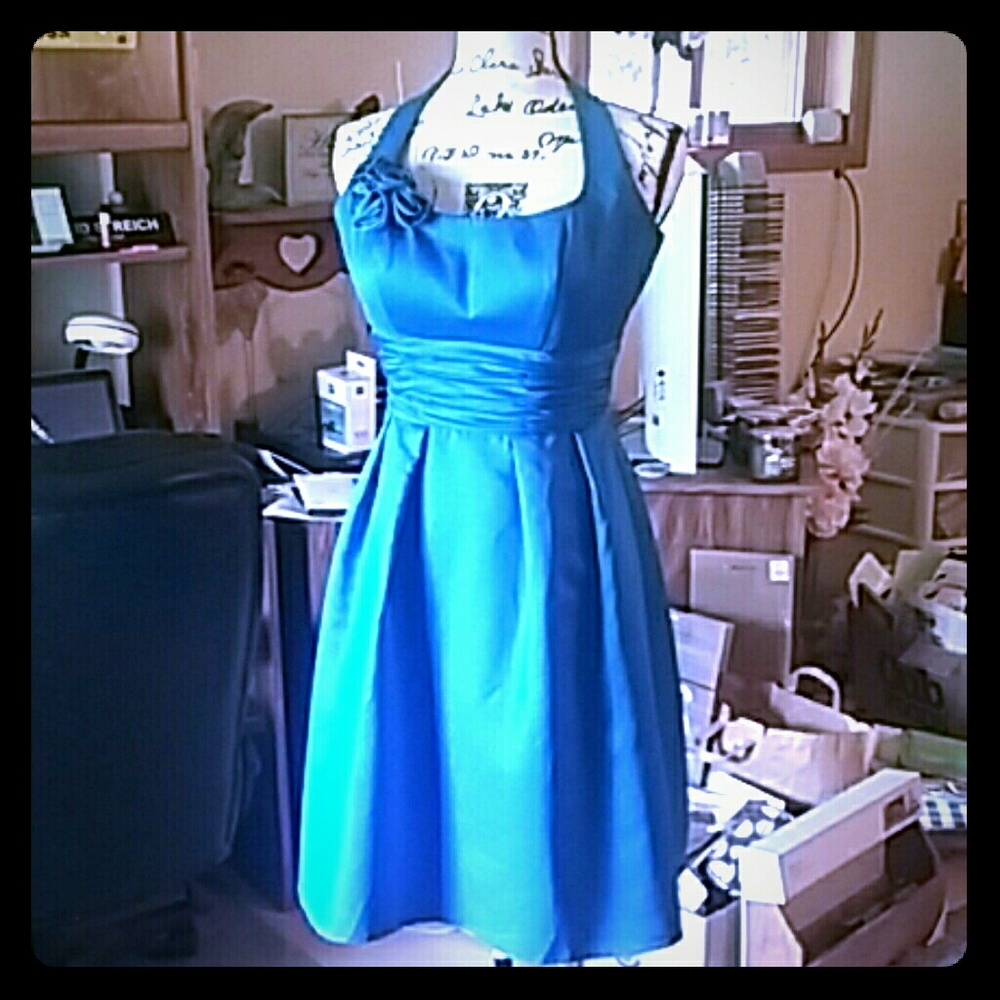 *SALE* Peacock Blue Bridesmaid Dress