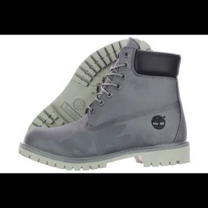 Timberland Gray Camo Boots