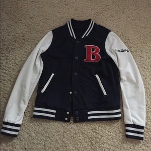 Fake varsity Leatherman jacket