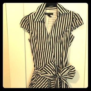 Classic 50s Style INC Striped Shirtdress