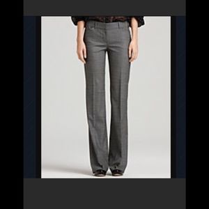 theory dark gray elegant light wool pants
