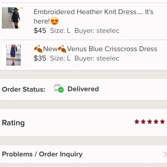 Venus Blue Crisscross Dress☃️Sale 2 Left - Picture 8 of 8