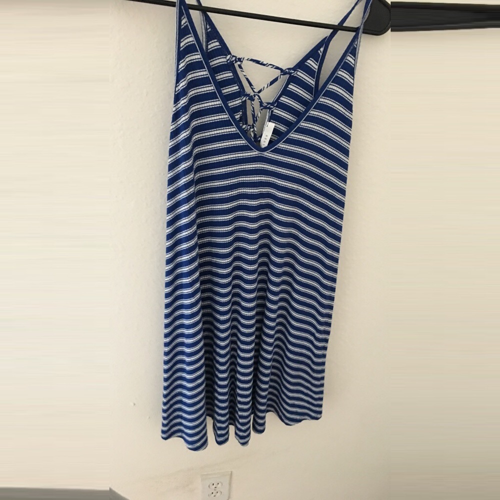 Blue & White stripped dress